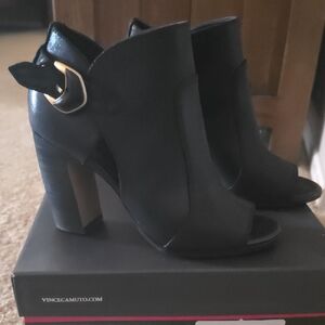 Vince Camuto Open Toe Booties
